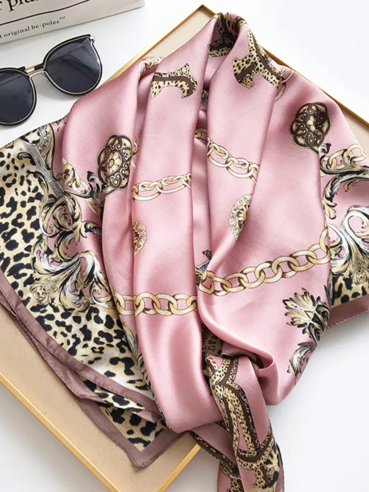 Sidra - Vibrant Printed Patterns Woman's Square Scarf