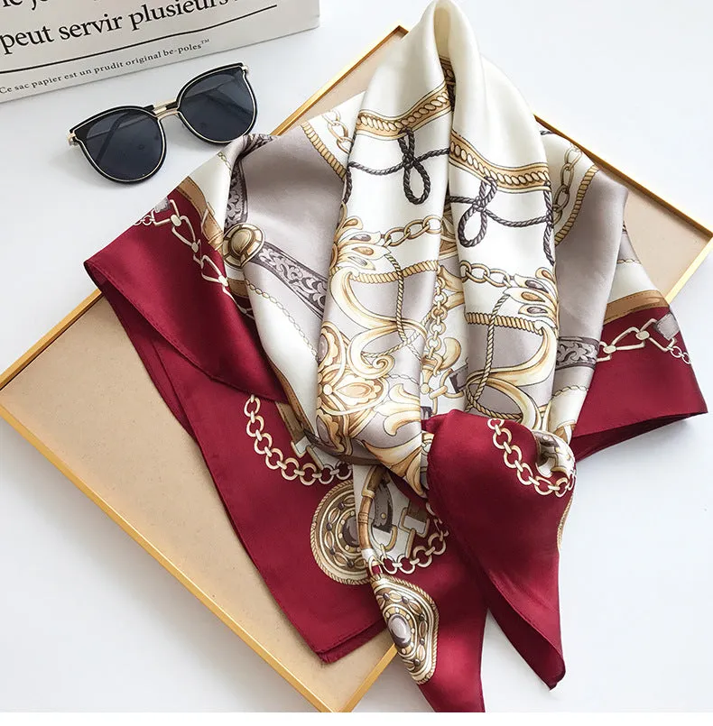 Sidra - Vibrant Printed Patterns Woman's Square Scarf