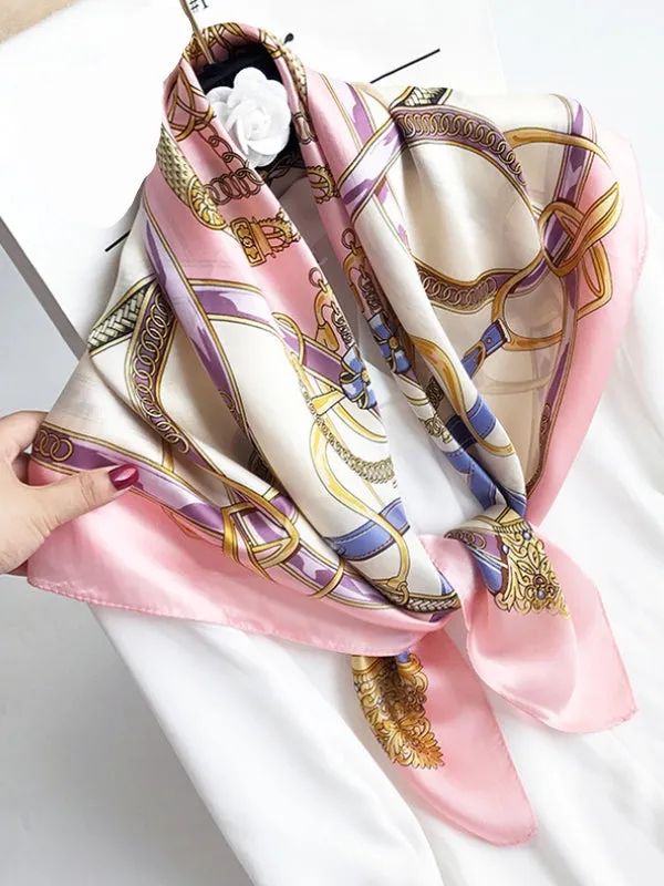 Sidra - Vibrant Printed Patterns Woman's Square Scarf