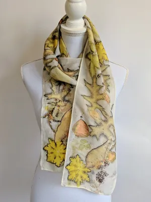 Silk Habotai Eco-Printed Scarf