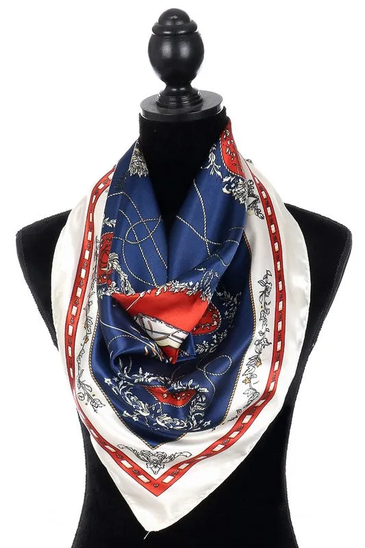 SILK RAG - ROYALTY IVORY/NAVY