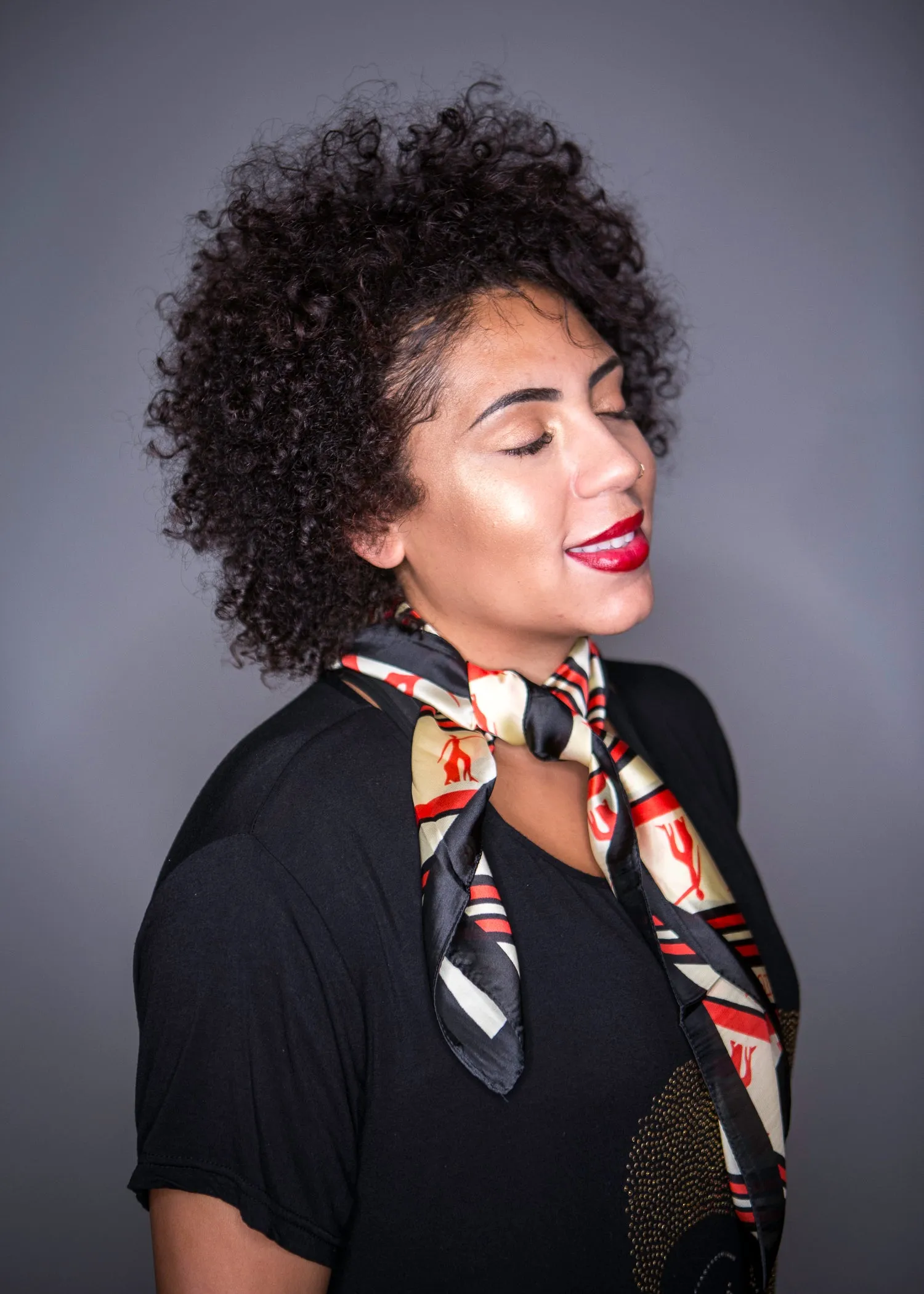 Silk Scarf, Fortitude and Greek Letters