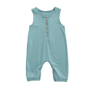 Sleeveless Baby Romper Green