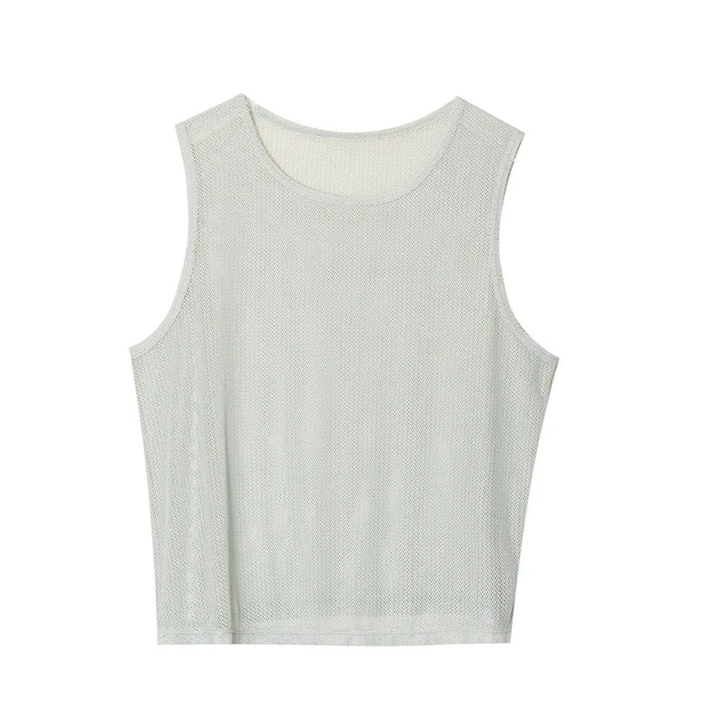 Sleeveless Mesh Work Out Tank