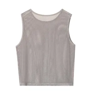 Sleeveless Mesh Work Out Tank
