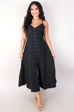 SLEEVELESS V-NECK MAXI DRESS