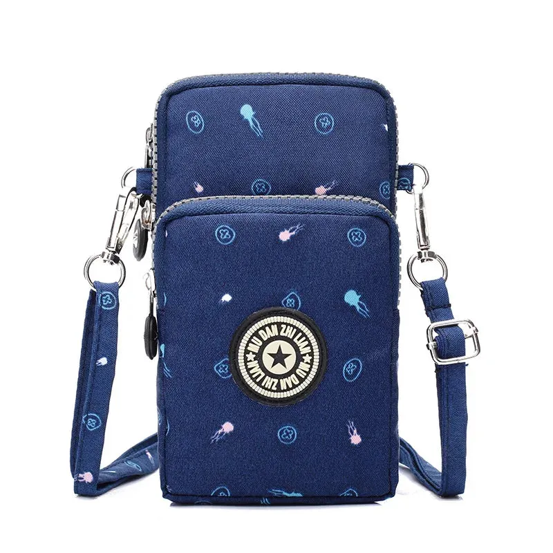 Small Shoulder Bags Nylon Women Mobile Phone Bags Mini Female Messenger Purse Lady Wallet New 2024 Female CrossBody Bag