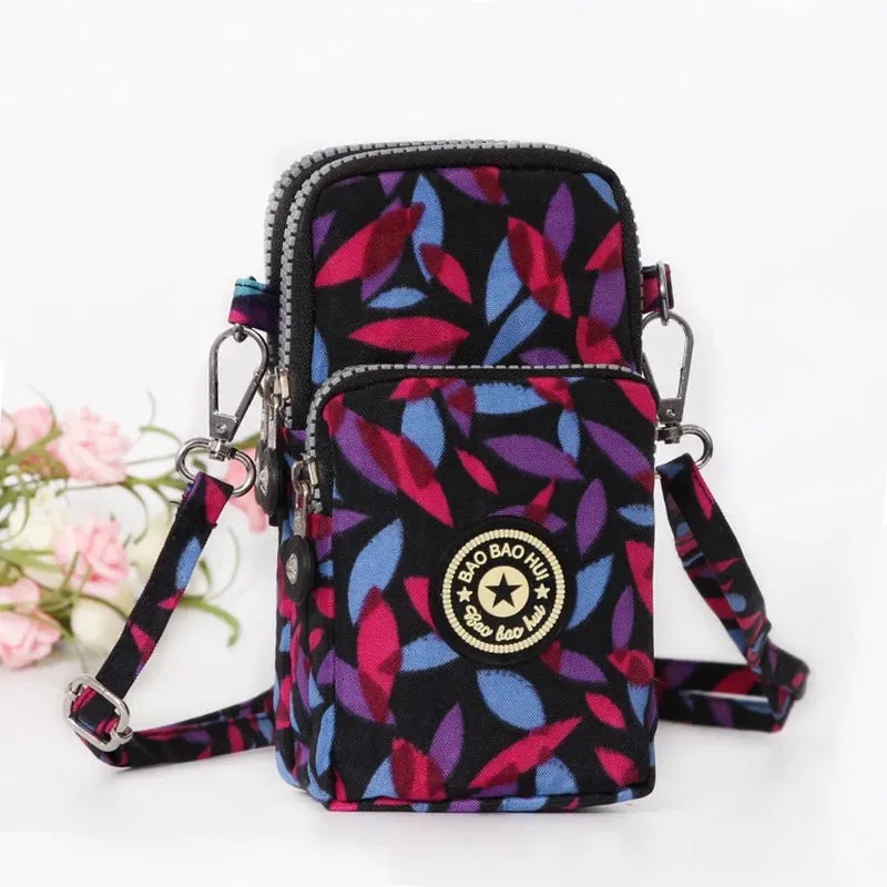 Small Shoulder Bags Nylon Women Mobile Phone Bags Mini Female Messenger Purse Lady Wallet New 2024 Female CrossBody Bag