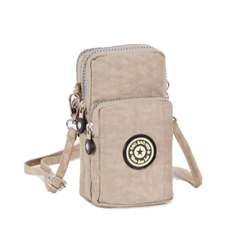 Small Shoulder Bags Nylon Women Mobile Phone Bags Mini Female Messenger Purse Lady Wallet New 2024 Female CrossBody Bag