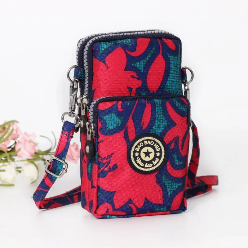 Small Shoulder Bags Nylon Women Mobile Phone Bags Mini Female Messenger Purse Lady Wallet New 2024 Female CrossBody Bag