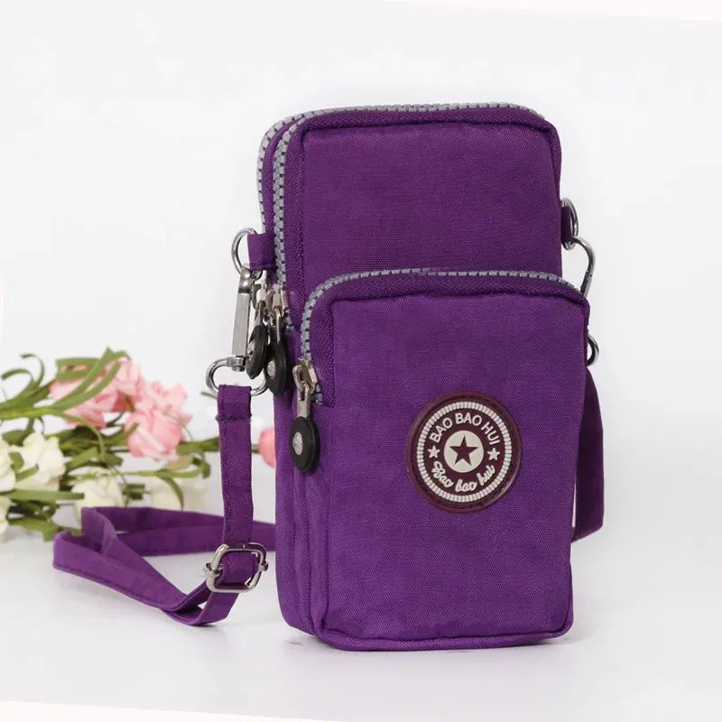 Small Shoulder Bags Nylon Women Mobile Phone Bags Mini Female Messenger Purse Lady Wallet New 2024 Female CrossBody Bag