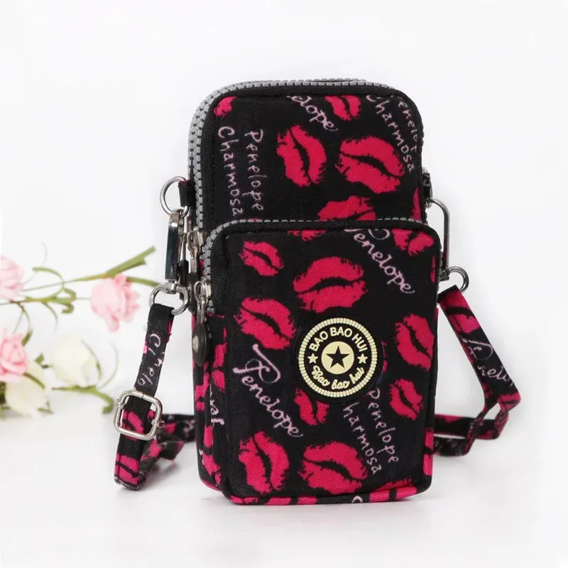 Small Shoulder Bags Nylon Women Mobile Phone Bags Mini Female Messenger Purse Lady Wallet New 2024 Female CrossBody Bag