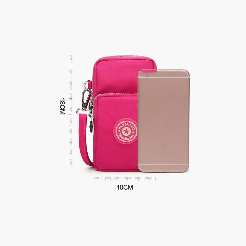 Small Shoulder Bags Nylon Women Mobile Phone Bags Mini Female Messenger Purse Lady Wallet New 2024 Female CrossBody Bag