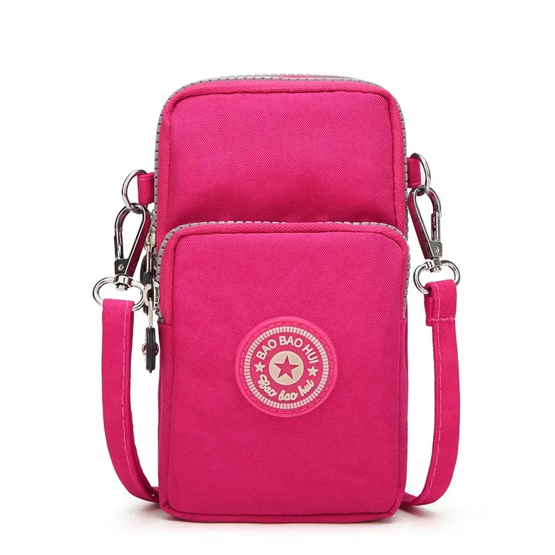 Small Shoulder Bags Nylon Women Mobile Phone Bags Mini Female Messenger Purse Lady Wallet New 2024 Female CrossBody Bag