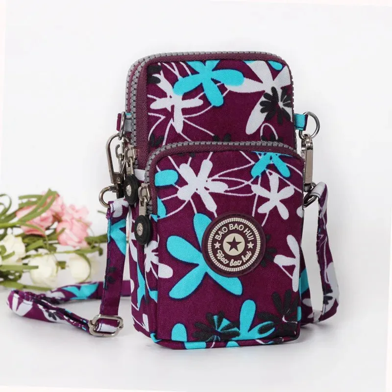 Small Shoulder Bags Nylon Women Mobile Phone Bags Mini Female Messenger Purse Lady Wallet New 2024 Female CrossBody Bag