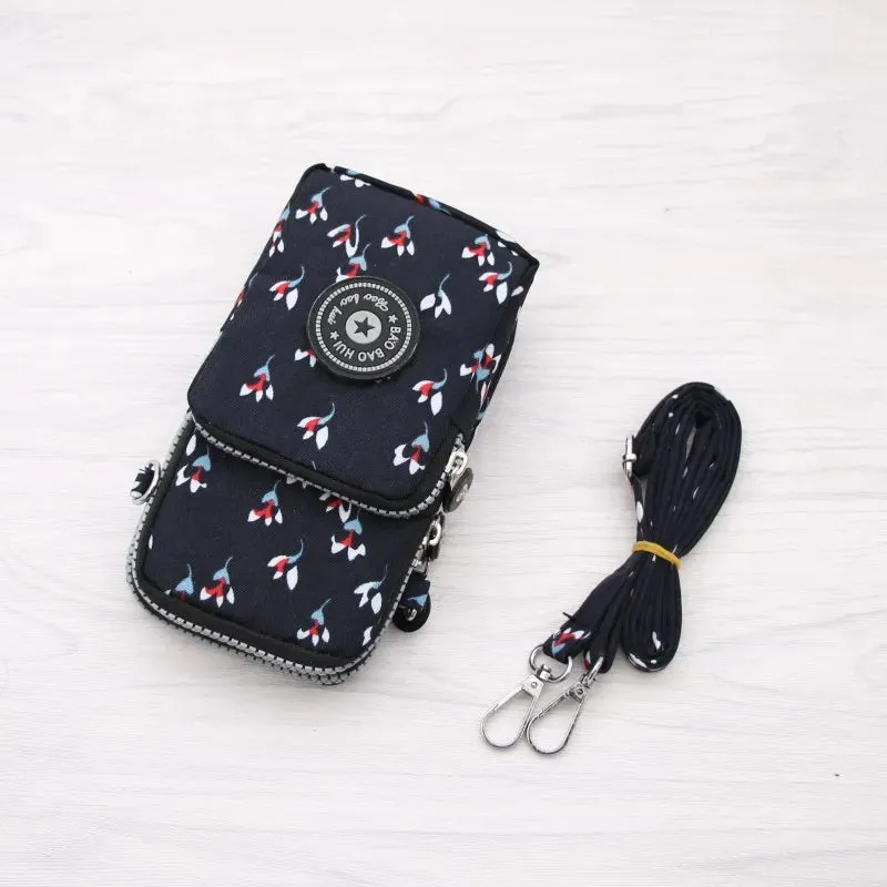 Small Shoulder Bags Nylon Women Mobile Phone Bags Mini Female Messenger Purse Lady Wallet New 2024 Female CrossBody Bag