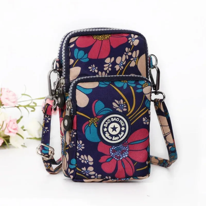 Small Shoulder Bags Nylon Women Mobile Phone Bags Mini Female Messenger Purse Lady Wallet New 2024 Female CrossBody Bag