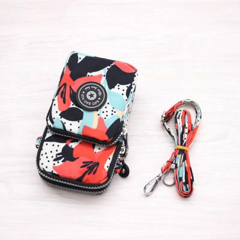 Small Shoulder Bags Nylon Women Mobile Phone Bags Mini Female Messenger Purse Lady Wallet New 2024 Female CrossBody Bag