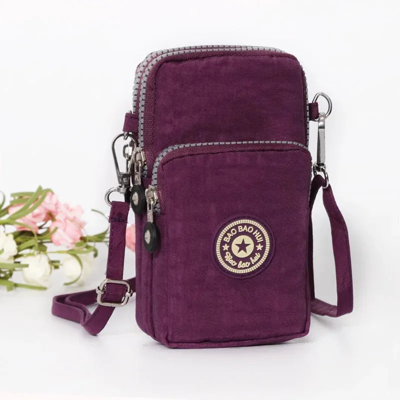 Small Shoulder Bags Nylon Women Mobile Phone Bags Mini Female Messenger Purse Lady Wallet New 2024 Female CrossBody Bag