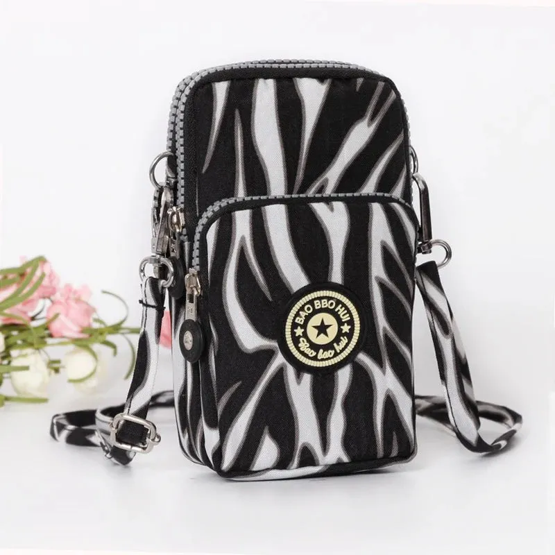 Small Shoulder Bags Nylon Women Mobile Phone Bags Mini Female Messenger Purse Lady Wallet New 2024 Female CrossBody Bag