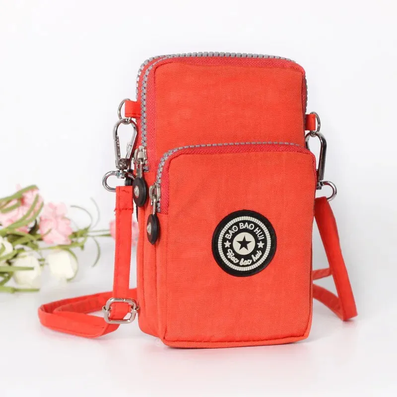 Small Shoulder Bags Nylon Women Mobile Phone Bags Mini Female Messenger Purse Lady Wallet New 2024 Female CrossBody Bag