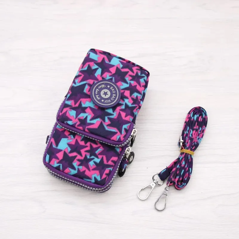 Small Shoulder Bags Nylon Women Mobile Phone Bags Mini Female Messenger Purse Lady Wallet New 2024 Female CrossBody Bag
