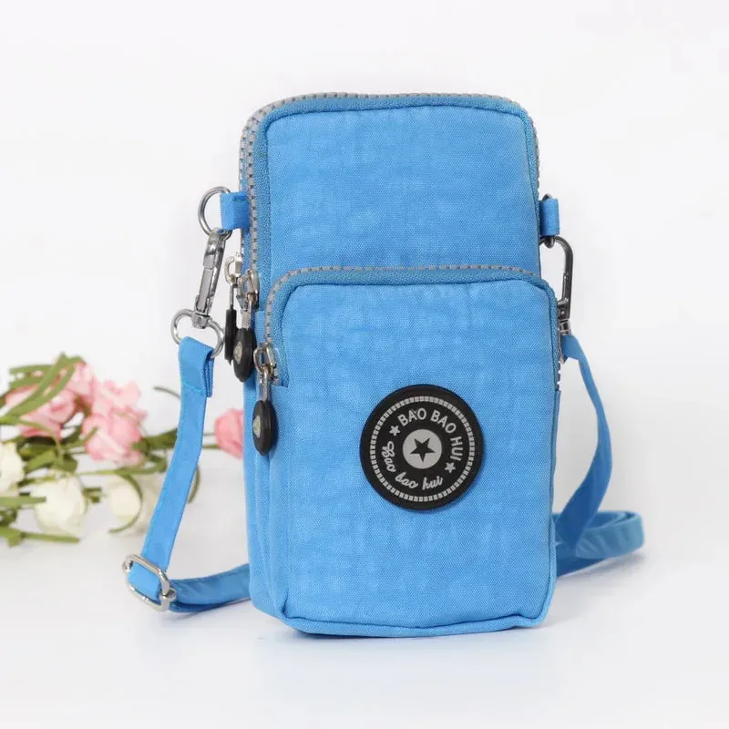 Small Shoulder Bags Nylon Women Mobile Phone Bags Mini Female Messenger Purse Lady Wallet New 2024 Female CrossBody Bag