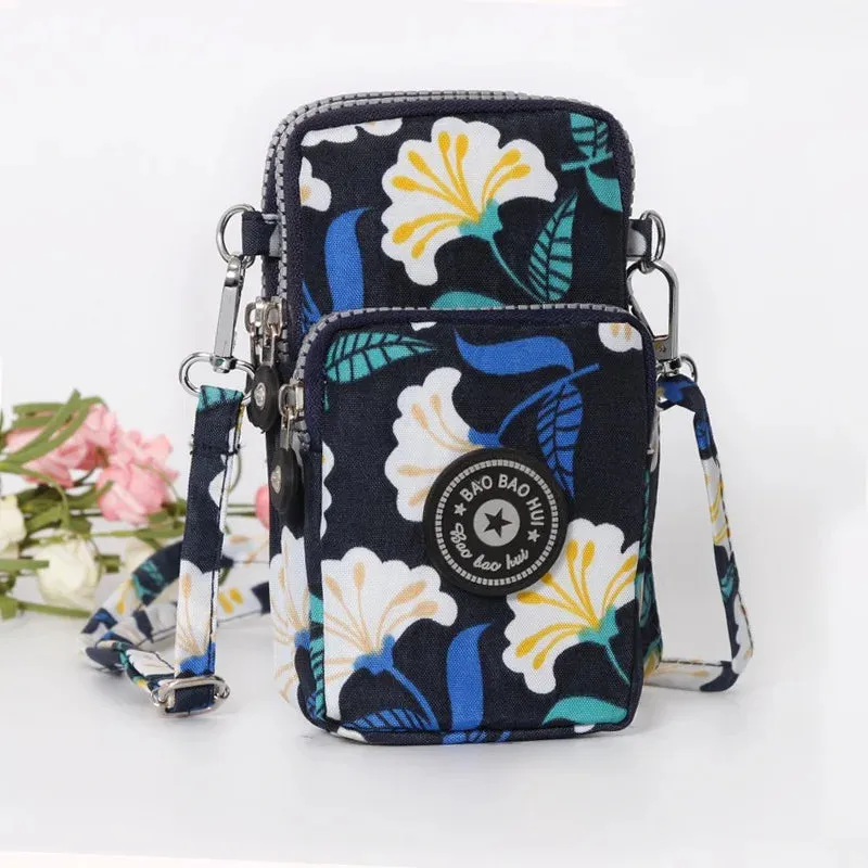 Small Shoulder Bags Nylon Women Mobile Phone Bags Mini Female Messenger Purse Lady Wallet New 2024 Female CrossBody Bag