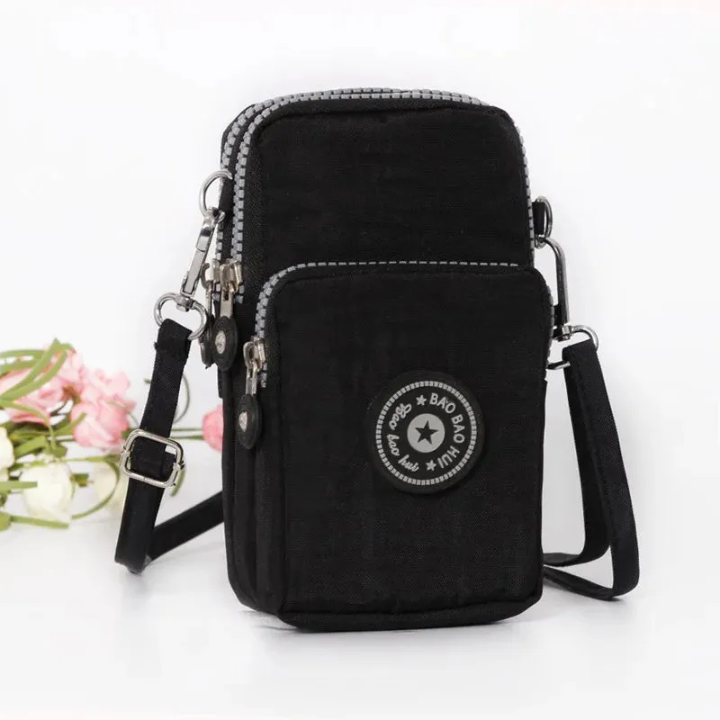 Small Shoulder Bags Nylon Women Mobile Phone Bags Mini Female Messenger Purse Lady Wallet New 2024 Female CrossBody Bag
