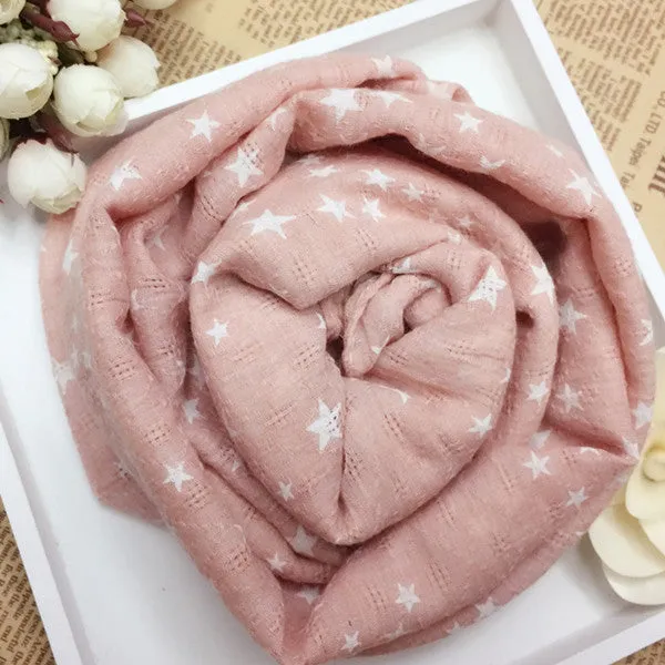 Soft Fabric Star Scarf for Women