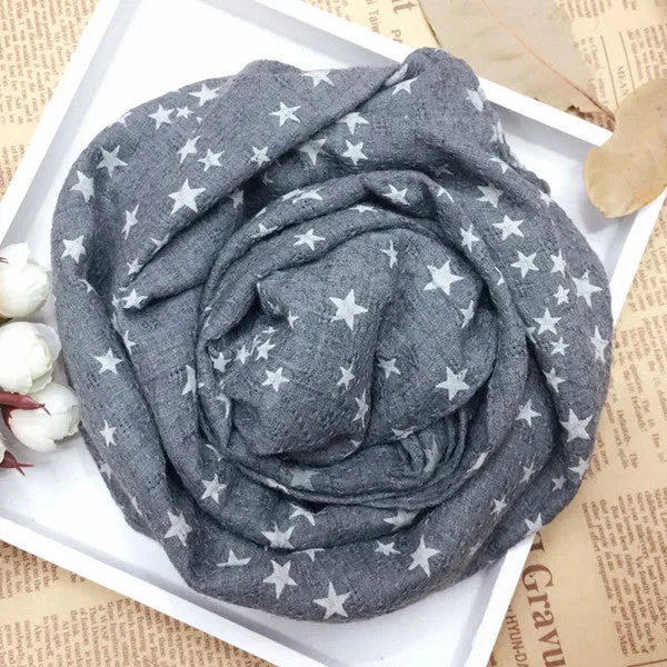 Soft Fabric Star Scarf for Women
