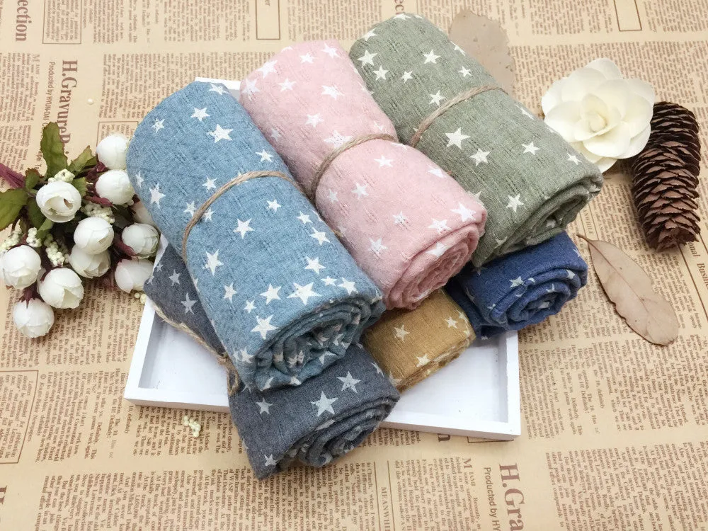 Soft Fabric Star Scarf for Women
