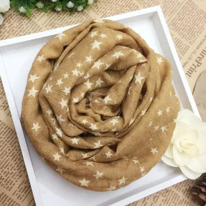 Soft Fabric Star Scarf for Women