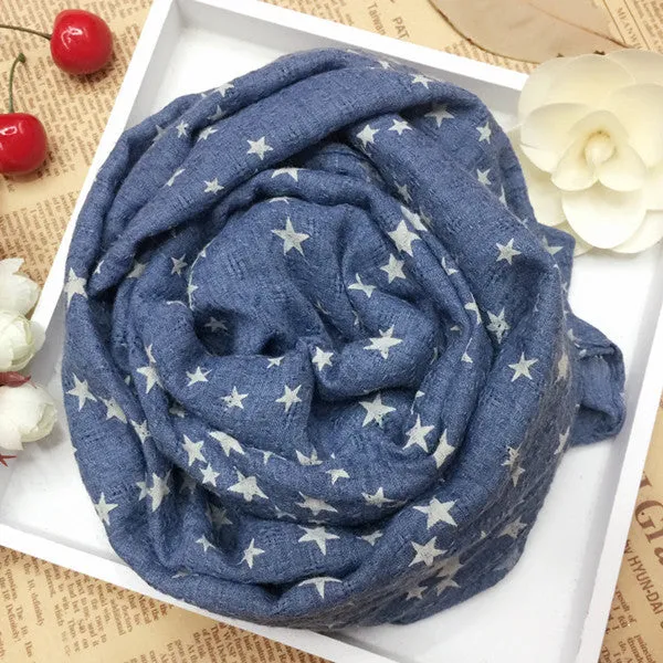 Soft Fabric Star Scarf for Women
