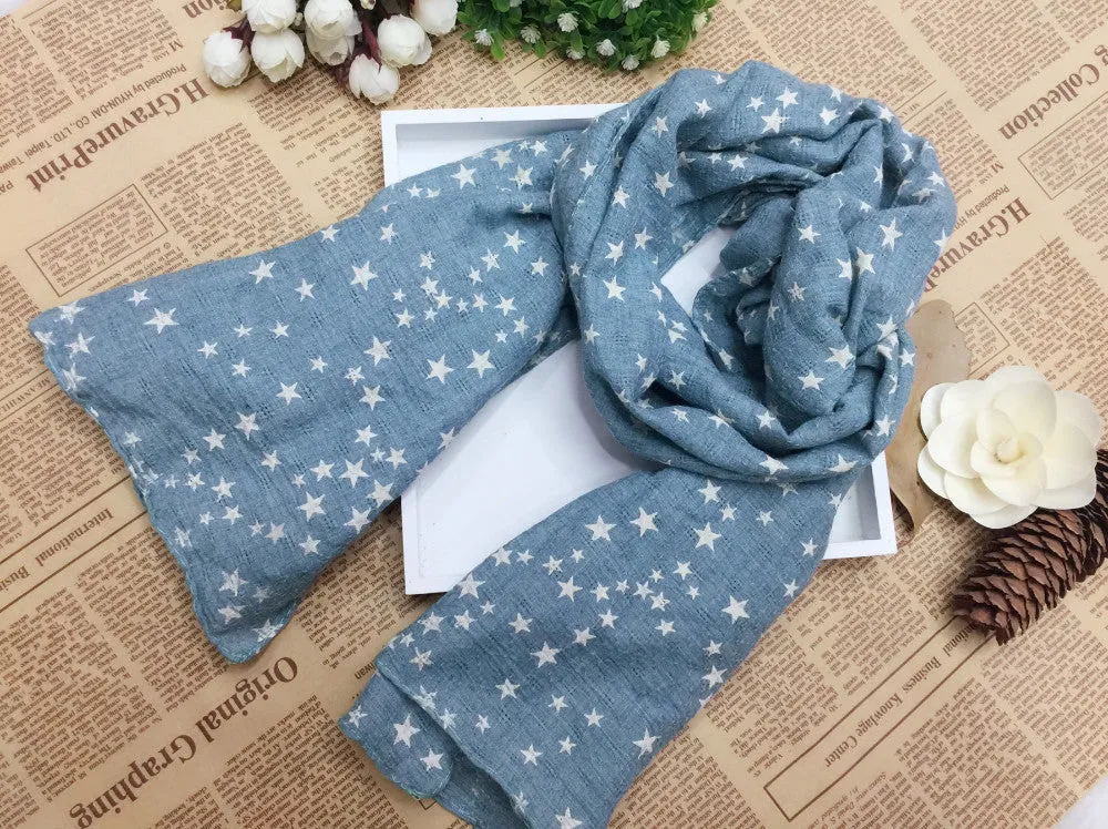 Soft Fabric Star Scarf for Women