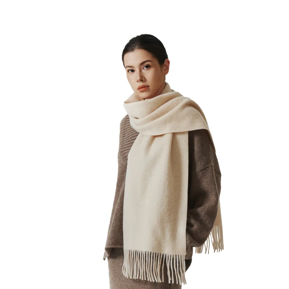 Solid Color Thick Wool Scarf