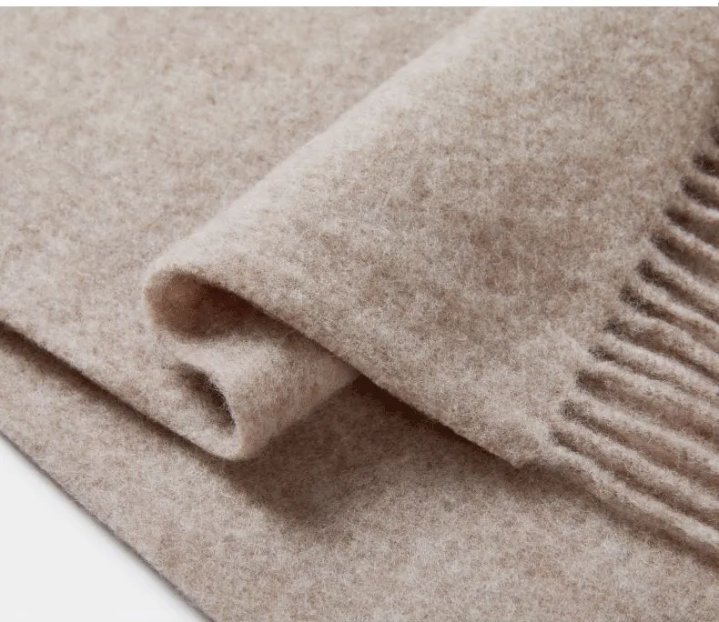 Solid Color Thick Wool Scarf