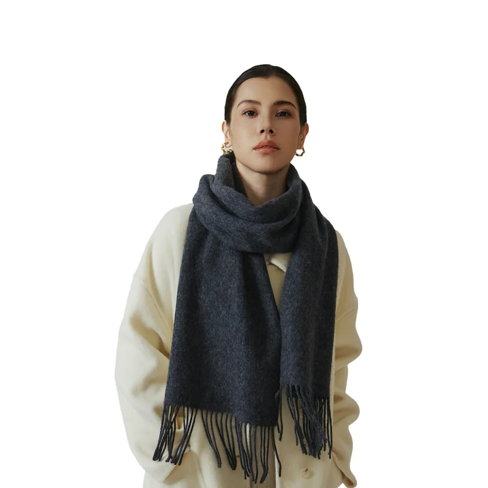 Solid Color Thick Wool Scarf