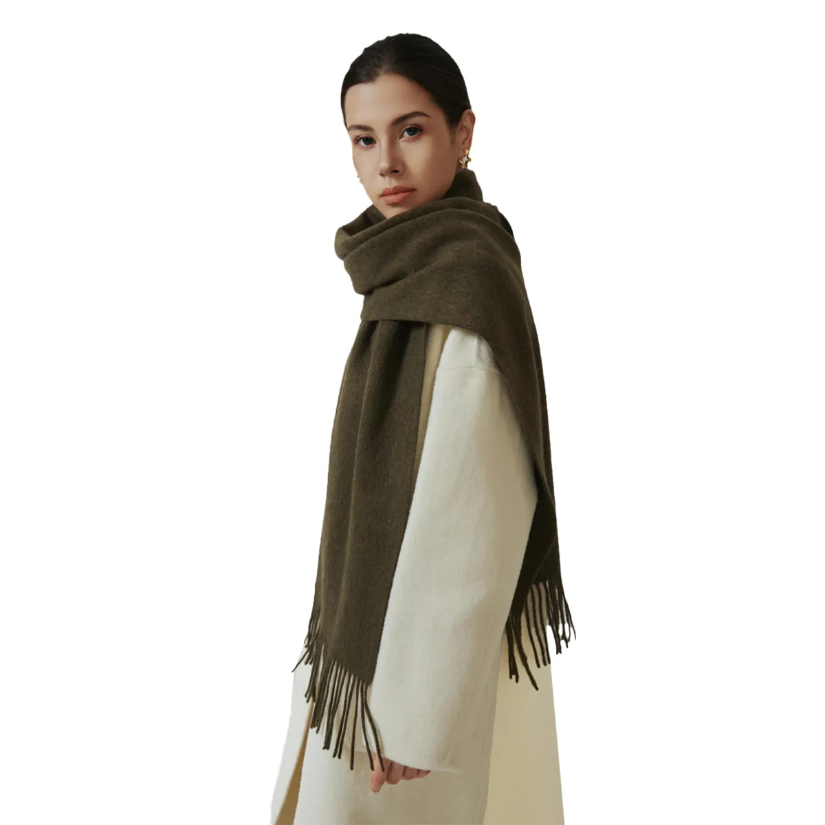 Solid Color Thick Wool Scarf
