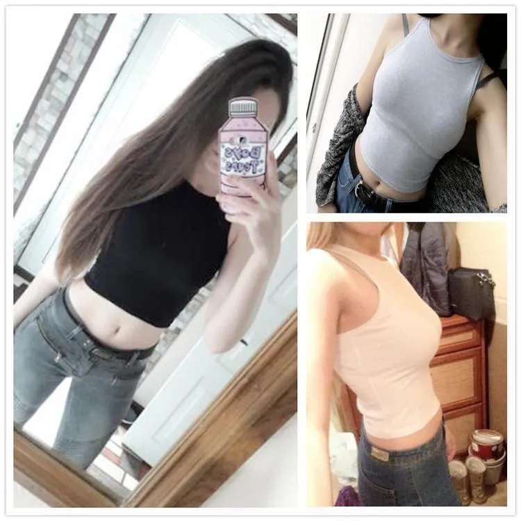 Solid Crop Tank Top