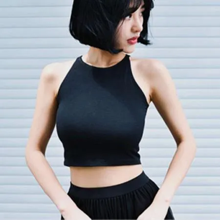 Solid Crop Tank Top