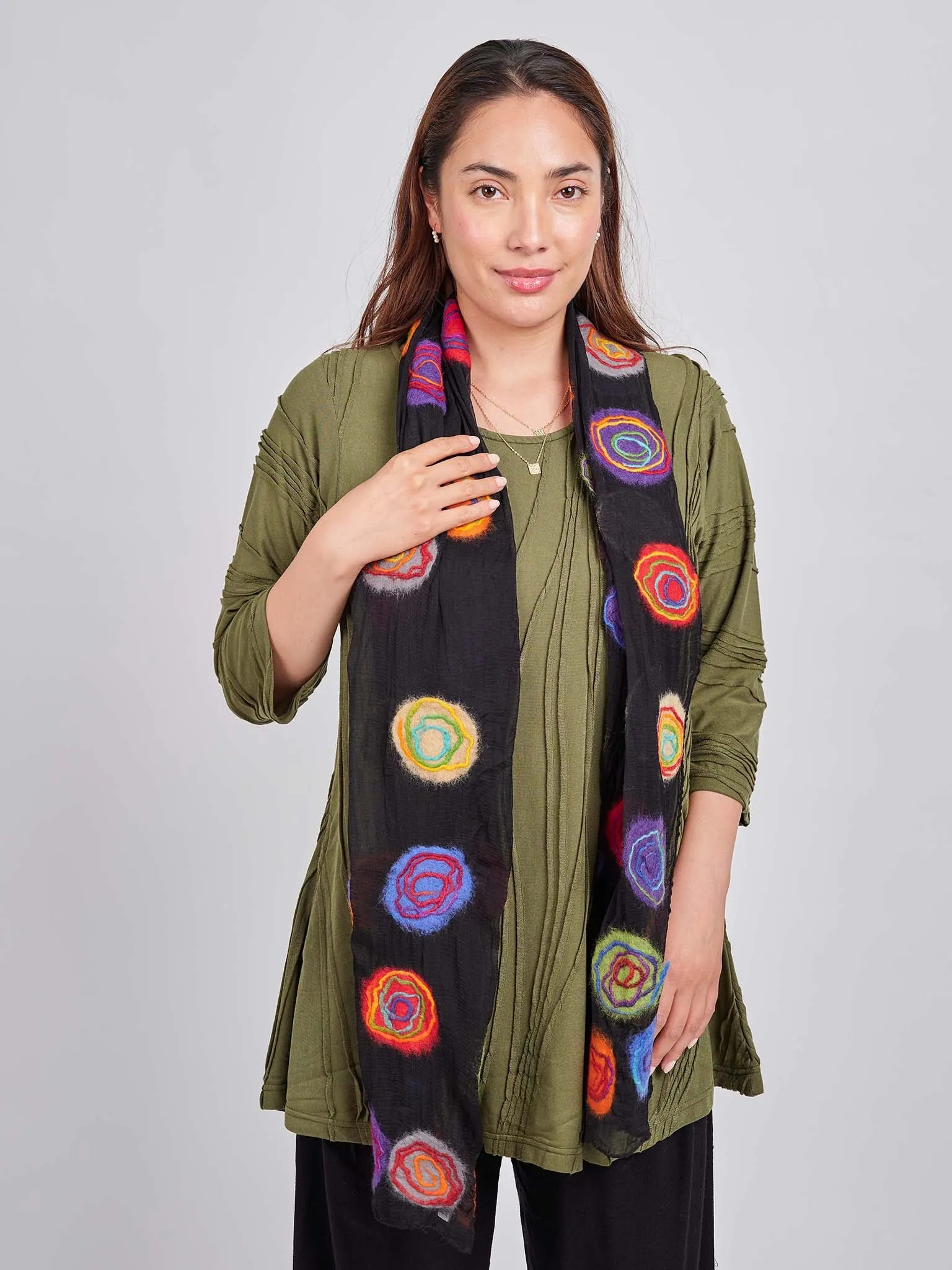 Spiral Wool Scarf