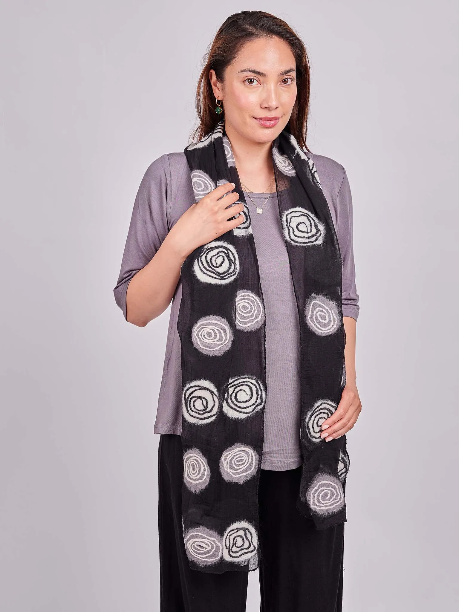 Spiral Wool Scarf