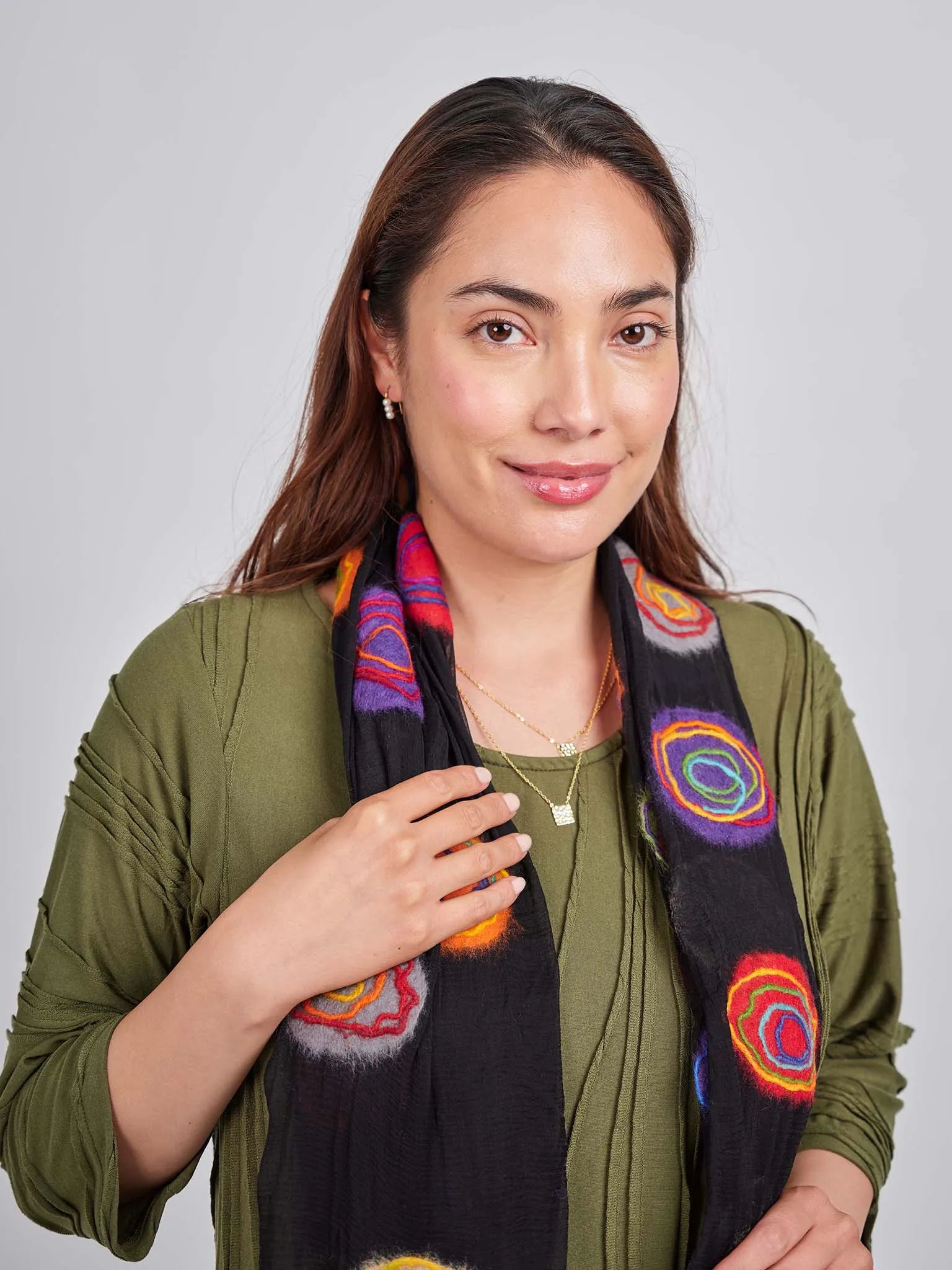 Spiral Wool Scarf