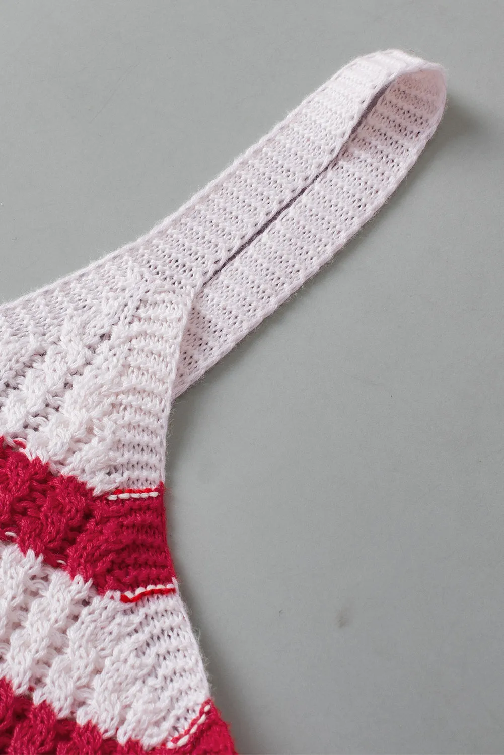Stars Stripes Flag Pattern Knitted Tank