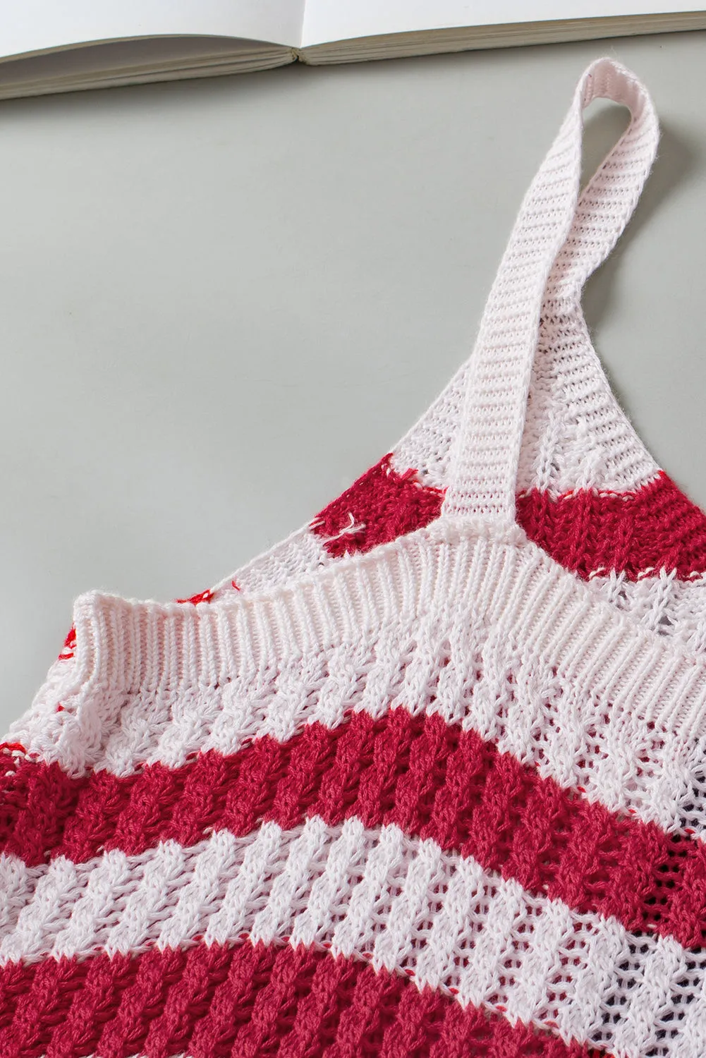 Stars Stripes Flag Pattern Knitted Tank