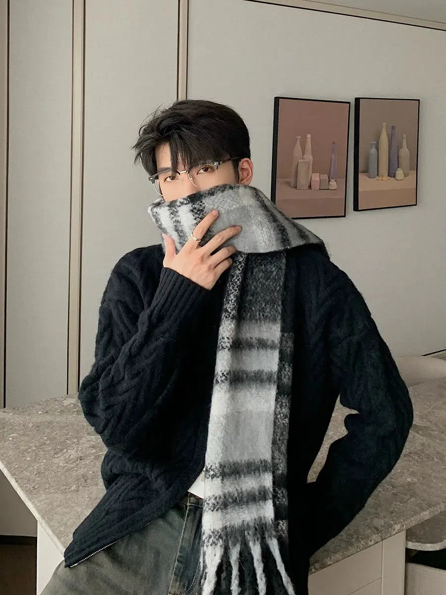 Striped Plaid Scarf