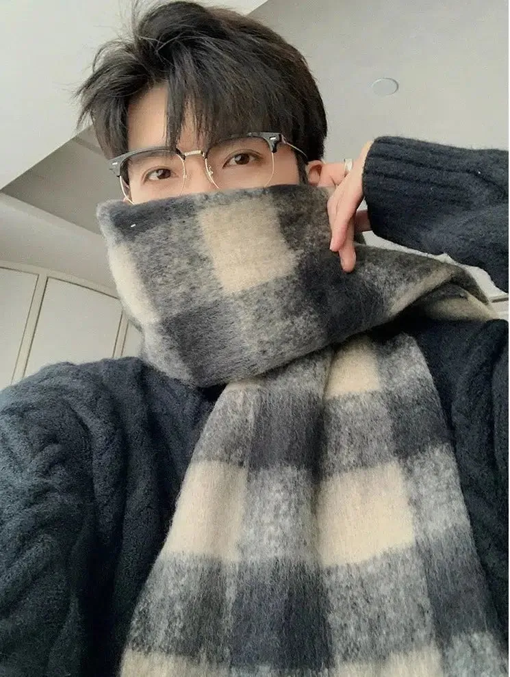 Striped Plaid Scarf
