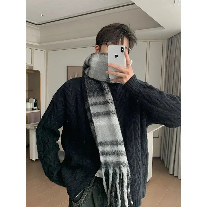 Striped Plaid Scarf