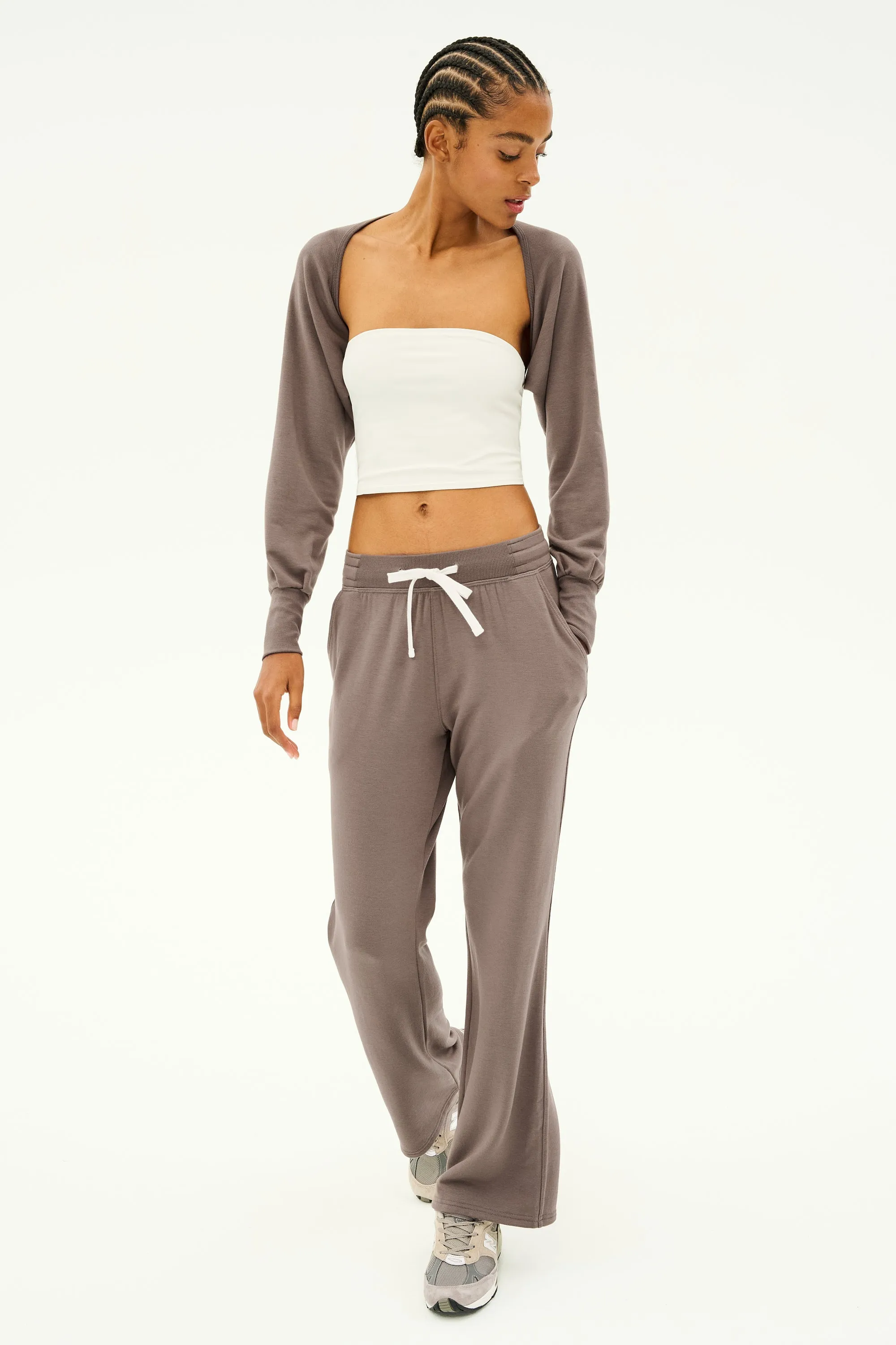 Sue Fleece Shrug - Lentil